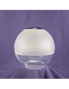 Globe with chromium plated top ring, ø135mm, half matt, for Captain's Cabin in Chrome 2