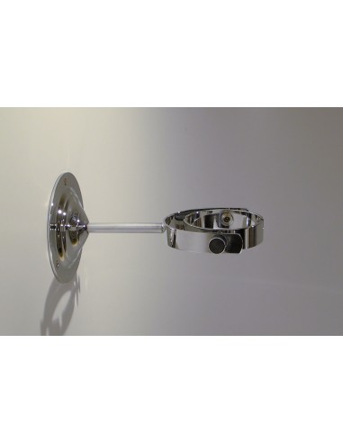 Wall mount gimbals, polished stainless steel, for Ship's/Captain's Cabin oil lamps