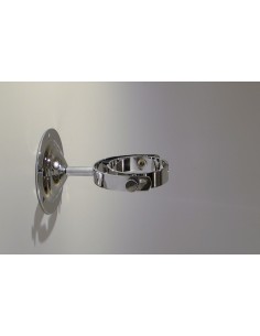 Wall mount gimbals, short version, polished stainless steel, for Ship's/Captain's Cabin electric lamps