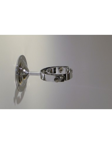 Wall mount gimbals, short version, polished stainless steel, for Ship's/Captain's Cabin electric lamps