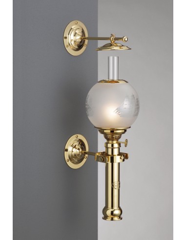 Smoke Bell, adjustable, polished and lacquered brass, E.S. Sørensen — 7