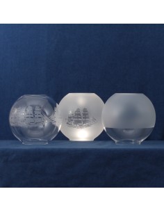 Globo de cristal, semimate, ø135xø65mm