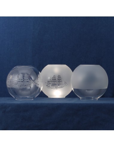 Globo de cristal, semimate, ø135xø65mm