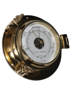 Barómetro de ojo de buey, ø185x55, esfera ø122mm, Royal Mariner
