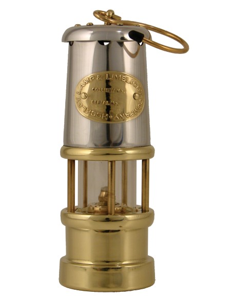 Lámpara de minero, latón, 170mm — 2