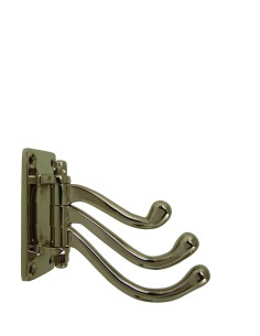 Perchero plegable, 3 ganchos, niquelado, 105mm out