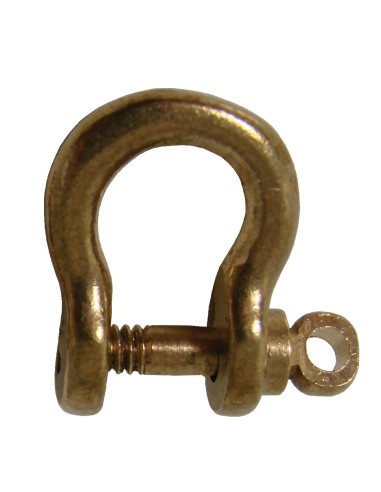 Shackle, ø5mm screw, opening 9-10mm, made in Italy