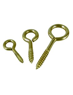 Eyelet, brass, ø6mm hole, length 26mm, 10 pcs.