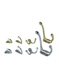 Hook single (18mm out), brass, 10 pcs. 2