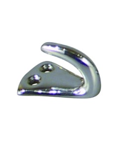 Hook single, triangular, chromium plated brass, 28x20mm, 10 pcs.
