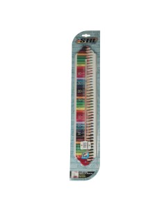 Enamel thermometer 50 cm, colour pencils