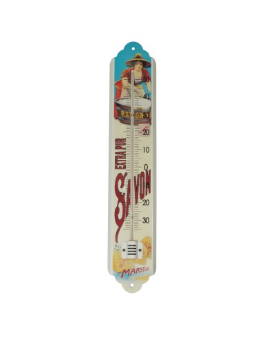 Termómetro esmaltado 50 cm, "Savon de Marseille"
