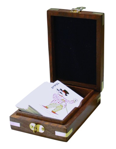 Caja de cartas con 1 baraja, 8½ x 12 cm