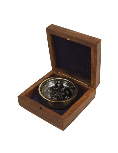 Decoration compass in box, 2'', made in India