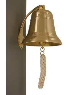 Ships bell with nautical rope, 7'', ø180mm, 2,4kg, made in India 2
