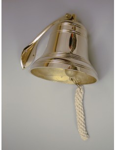 Ships bell with nautical rope, 8'', ø205mm, 3,4kg, made in India