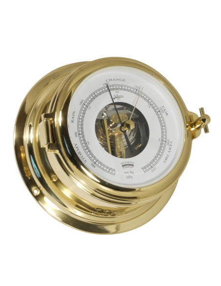 Barometer, Hi-Sensitiv, Midi ø155, polished brass
