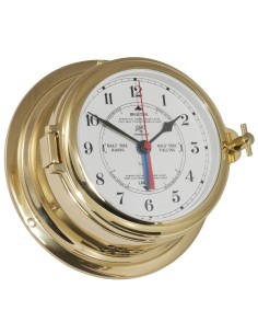 Time and tide clock, Midi ø155mm , polished brass , arabic numerals