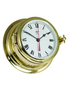 Clock, Midi, ø155mm, polished brass , roman numerals