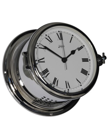 Clock, Royal, ø180, chromium plated brass, roman numerals