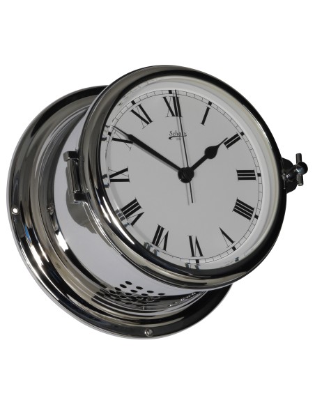 Reloj de barco, Royal, ø180, latón cromado, números romanos