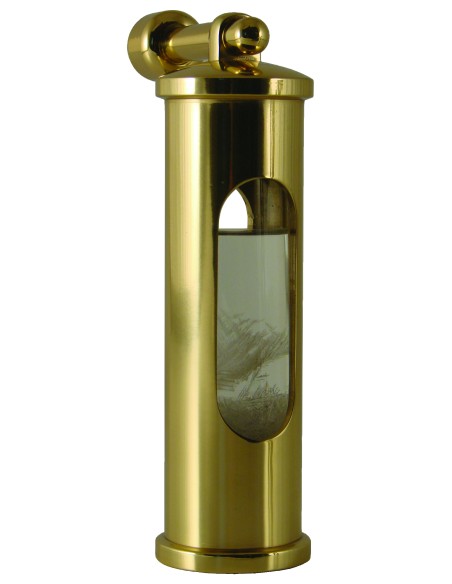 Stormglass + wall mount, stainless "brass", 9025.80.20 00, made in Denmark