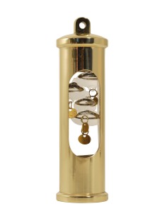 Galileiglass, thermometer, stainless "brass", 18, 20, 22, 24°C