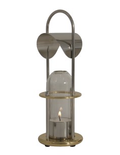 Fyrskib classic, polished, lacquered brass and stainless steel