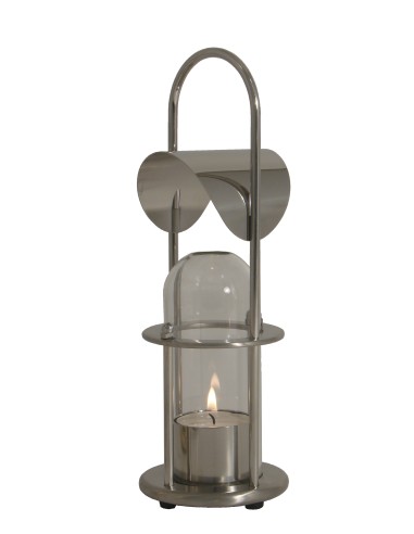 Fyrskib, brushed stainless steel, design Peter Seidelin Jessen