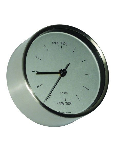 Reloj de mareas, Clausen, caja de acero inoxidable cepillado, esfera satinada — 2
