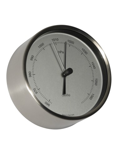 Barometer, Clausen, brushed stainless steel case/sateen dial