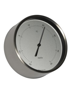 Thermometer, Clausen, brushed stainless steel case/sateen dial