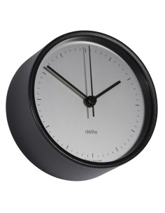 Clock, Clausen, black case/sateen dial