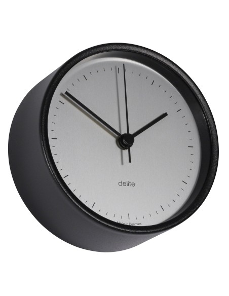 Clock, Clausen, black case/sateen dial