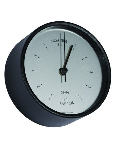 Reloj de mareas, Clausen, caja negra, esfera satinada — 2