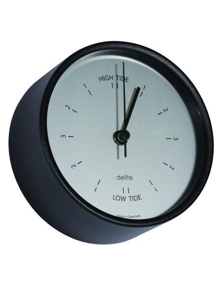 Tide clock, Clausen, black case/sateen dial — 2
