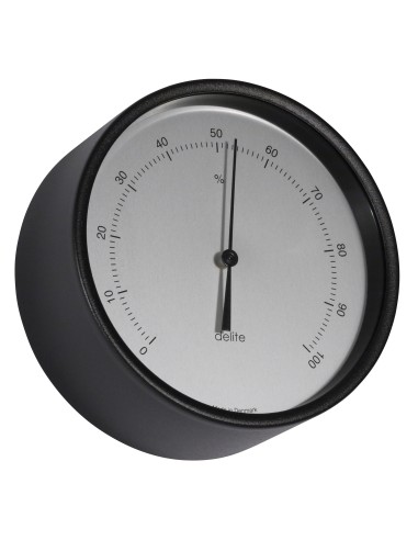Hygrometer, Clausen, black case/sateen dial