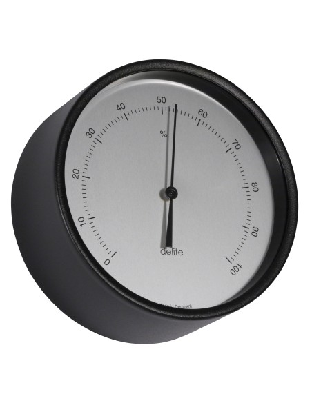 Hygrometer, Clausen, black case/sateen dial