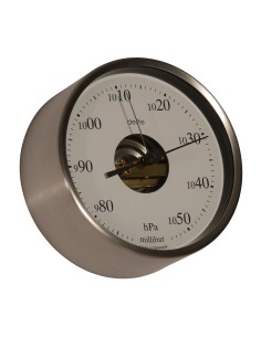 Barometer, Clausen, brushed case/white dial, high sensitiv