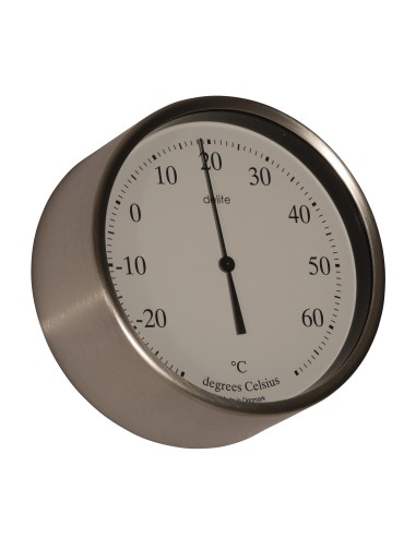 Thermometer, Clausen, brushed case/white dial