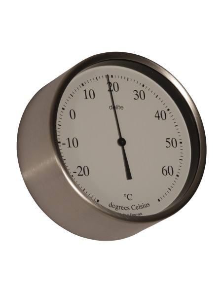 Thermometer, Clausen, brushed case/white dial