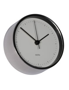 Reloj de barco, Clausen, caja de acero inoxidable pulido, esfera blanca