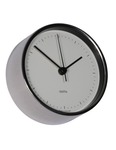 Reloj de barco, Clausen, caja de acero inoxidable pulido, esfera blanca