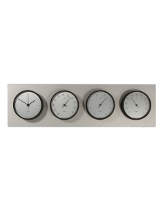 Weather station, 4 x ø100mm Clausen, matt black painted case/sateen dial 2