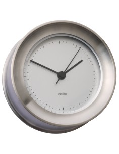 Clock, Zealand, brushed stainless steel