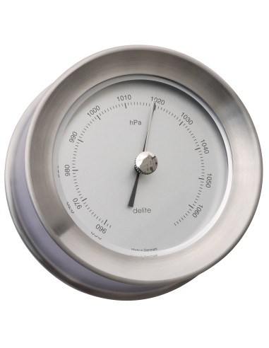 Barometer, Zealand, brushed stainless steel