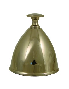 Campanilla de mesa, Tom Stepp, latón niquelado, 134mm x ø115mm, peso 1 kg