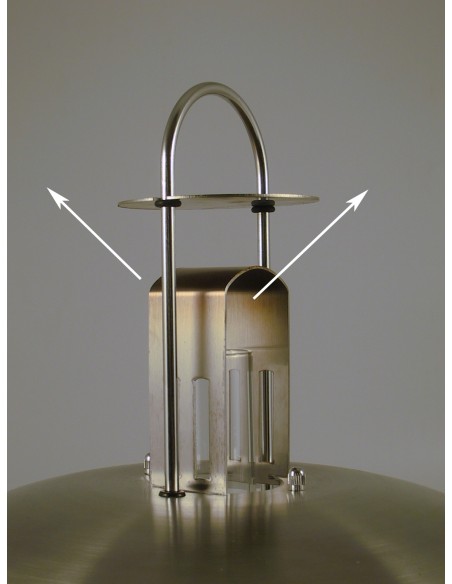 Petrolux oil lamp, matt glass, stainless steel, design Peter Seidelin Jessen — 6