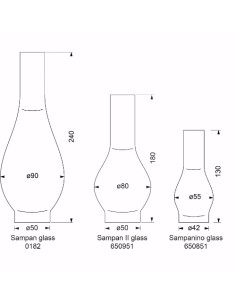 Chimenea para Sampanino y Loggi, ø42x125 mm