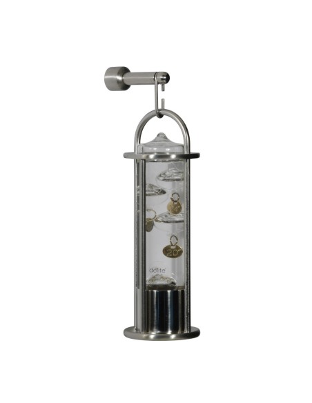 Termómetro de Galileo "Peter's", acero inoxidable cepillado, diseño Peter Seidelin Jessen — 2
